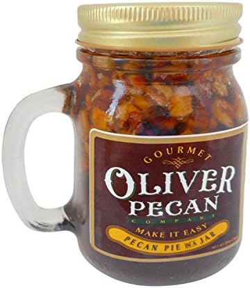 Pecan Pie in A Jar Best for Homemade Pecan Pie from Oliver Pecan Company (Mason Jar 20oz/566g)