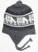 Handmade Alpaca Natural Fiber Traditional Hat with Earflaps - Purest Charcoal (Women/Men Gift Idea)
