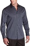 Perry Ellis Men’s Alternating Satin Stripe Shirt