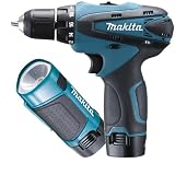 Makita DF330DWLE Akku-Bohrschrauber und Lampe, 10,8V, 1,3AH im Softbag