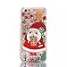 iPhone 6s case,iphone 6 case, liujie Liquid, Cool Quicksand Moving Stars Bling Glitter Floating Dynamic Flowing Case Liquid Cover for Iphone 6 4.7 inch (Christmas 5#)
