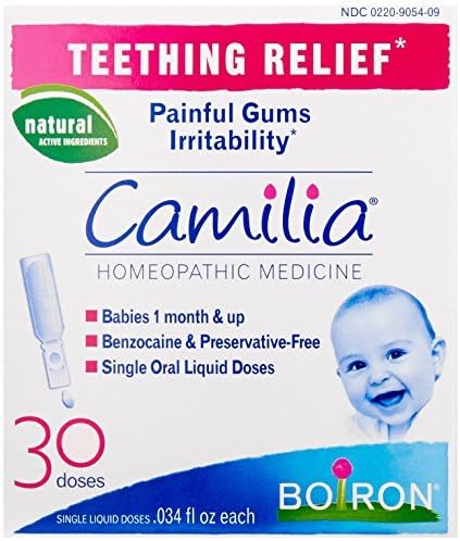 Boiron Camilia Teething Relief, 30 Count (0.034 fl oz each) (Pack of 3)
