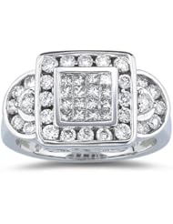 1.20 Cts Diamond Ring in 14K White Gold