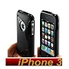 WORTEK Apple iPhone 3G / 3GS Designer Schutzh�lle Silikon TPU H�lle Etui Tasche Case Hard Cover S S-Line Schwarz-Schwarz Black TOP
