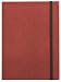 Red Lizard Leather Journal, Elastic Closure, Ruled Pages, Hard Cover. 5x7"