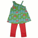 Little Maven by Tori Spelling Butterfly Print Top with Knit Leggings