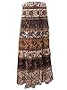 Indian Long Skirt Wrap Around Skirt Elephants Printed Casual Wear Boho Beach Dress