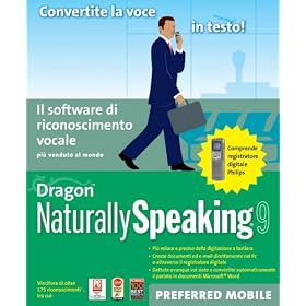 Dragon Naturally Speaking Preferred 9: Italian with Recorder (PC)