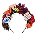 DreamLily Frida Kahlo Mexican Flower Crown Floral Headband Party Costume Day of The Dead Headpiece NC12 (Mexican Crown)