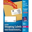 1000 LABELS 05163 2X4 WHITE SHIPPING F/ LASERS