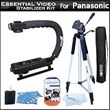 Essential Video Stabilizer Kit For Panasonic HDC-TM90K HD Camcorder Include ....