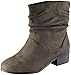 Soda Women's Energy Slouchy Round Toe Sueded Boot