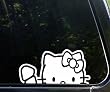 Hello Kitty Waving Car Window Vinyl Sticker Decal -SHKW04079-