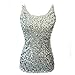 MapleClan Party Club Wear Glitter Sequined Women's Vest Tank Top