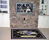 Baltimore Ravens 5X8 ft Area Rug Floor/Door Carpet/Mat