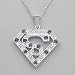 Necklace With 1.00ctw Genuine Iolites Well Made in 925 Sterling silver. Total item weight 10.0g Length 17in