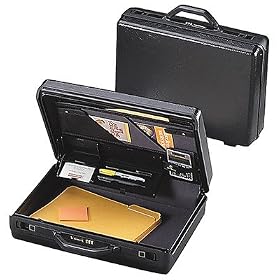 Accord 2000 Grand Luxe Attache Case, 18x5x13, Black ABS Leather-Look Vinyl SML580975 by 
