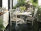 IMAGE OF Paula Deen Round Pedestal Dining Set (With Mike's Chairs) - Linen Finish