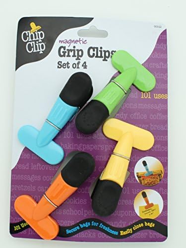 Chip Clip Good Grips 4-piece Colorful Clip Set Magnetic