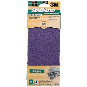 Click here to buy 3M 9650 SandBlaster 1 3 Sheet 60 Grit Clamp-On Sandpaper by 3M.