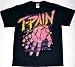 All Products : T-pain Pink & Purple Hand Music Black Adult T-shirt