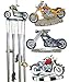 StealStreet SS-G-41353 Wind Chime Round Top Motorcycle Hanging Garden Decoration Windchime