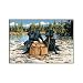 Associated Weavers "Gone Fishing" (Black Labs w/Creel) Wildlife Rug 36"X52"