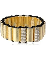 Isaac Mizrahi "Bling Bling" Pave Tube  Stretch Bracelet, 4"
