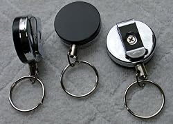 Heavy Duty Retractable Reel Key-ID-Badge-Belt Clip & Chain Pull