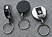Heavy Duty (100% Solid Metal BACK) Retractable Reel Key-ID-Badge-Belt Clip & Chain Pull SOLD INDIVIDUALLY,1.5inch