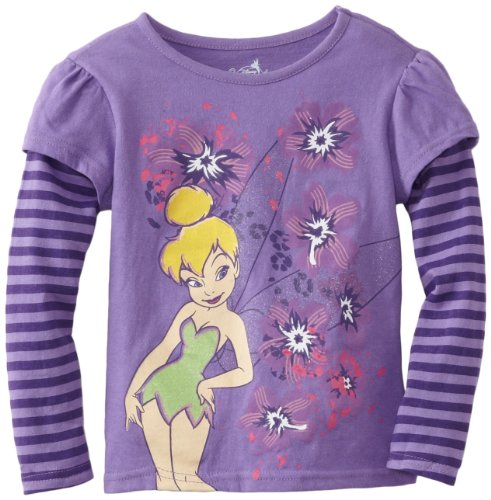 Disney Little Girls' Toddler Tinkerbell long sleeve tee