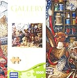 Picture GALLERY SERIES AUTHENTIC WOOD PUZZLE Teddy Bear Work Shoppe 1000 Piece Puzzle