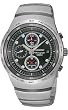 SEIKO Men's Chronograph Tachymeter Watch with Black Dial. Model: SNAA85-WF
