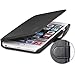 OCASE Wallet Leather Case For Apple iPhone 6, 6S with Tempered Glass Screen Protector - Black
