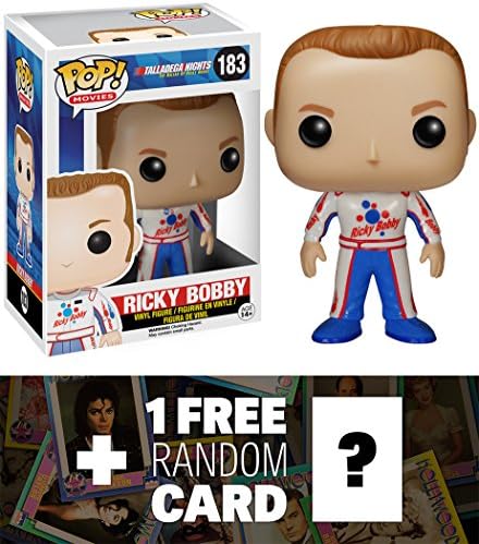 Ricky Bobby: Funko POP! x Talladega Nights Vinyl Figure + 1 FREE Official Hollywood themed Trading Card Bundle [54922]