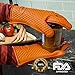 #1 Silicone Gloves for Cooking, BBQ and Grilling! These XL Heat Resistant Gloves Make for Great Meat Claws or Kitchen Baking Mitts!