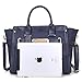 Dasein Faux Leather Belted Medium Tote Satchel Shoulder Bag
