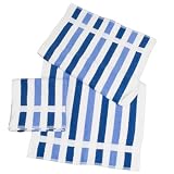 Produkt-Bild: Dyckhoff 0910732400 Handtuch Opal Streifen ca. 50 x 100 cm, 2-teilig, blau