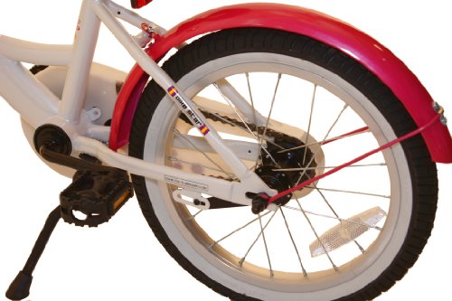 bike*star 40.6cm (16 Zoll) Kinder-Fahrrad - Farbe Pink & Weiß
