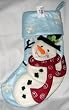 Snowman Christmas Stocking By Bella Casa - Ganz
