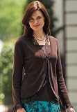 Lace-Trim Cocoon Sweater