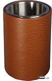 Leatherette Ostrich Brown Waste Bin By ArvindGroup