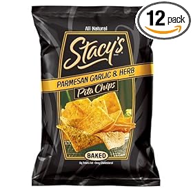 Stacy's Pita Chips, Parmesan Garlic Herb, 6-Ounce Bag (Pack of 12)