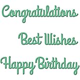 Spellbinders S2-082 Shapeabilities Die D-Lites, Sentiments One