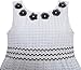 Sunny Fashion Girls' Dress Black White Flower Elegant Princess Summer