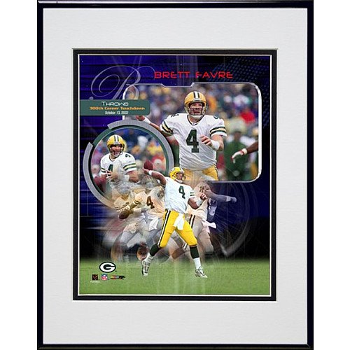 Photo File Green Bay Packers Brett Favre 300th Touchdown Framed Photo