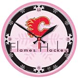 Calgary Flames Wall Clock (Pink)