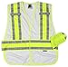 Ergodyne GloWear 8240HL Two Tone Expandable Reflective Safety Vest, White, Medium/Large