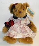 13" Girl Teddy Bear with Red Heart Plush