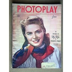 PHOTOPLAY Magazine, JUNE 1946, with INGRID BERGMAN on the  cover.  Scarce.  Inside we have portraits/articles on LAUREN BACALL, JOHN WAYNE, SONJA HENIE, JOAN CRAWFORD, TYRONE POWER, YVONNE DeCARLO, PETER LAWFORD, HURD HATFIELD.